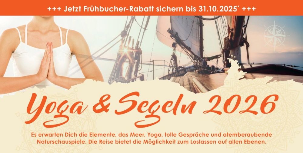 Event image for Leinen los – Richtung Abenteuer & Entspannung. Komm mit zu zum Yoga & Segeln auf dem Ijsselmeer - Pfingstferien 2026!